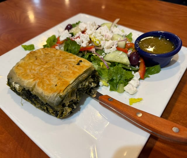 Dinner Spanakopita (Spinach Pie).