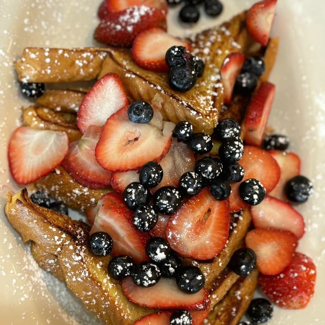 French Toast With Fruit.