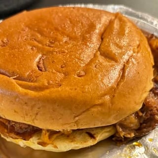 Hickory Smoked Pulled Pork Sandwich